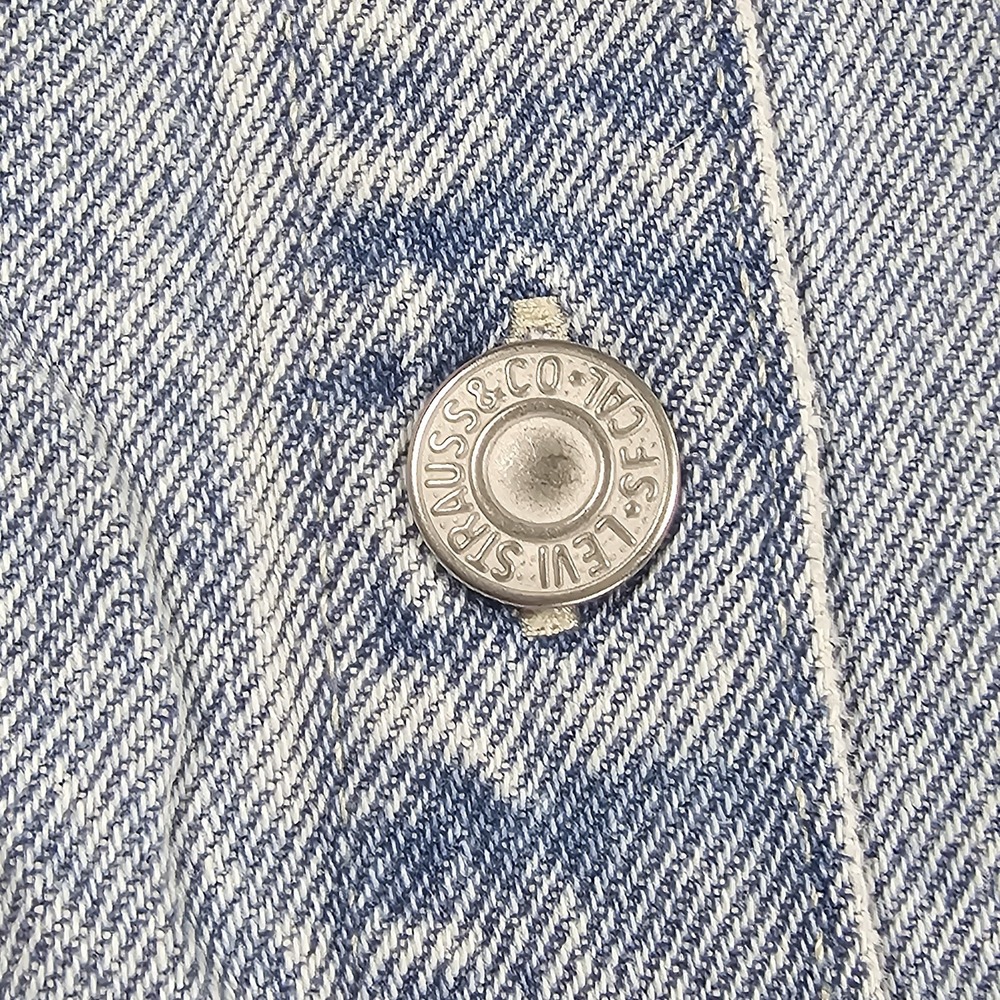 Levi's Womens‎ Light Blue Denim Dress Button Down Pockets Sleeveless Size Small - Picture 3 of 16